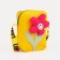Bag's bag with lightning, long belt, yellow color