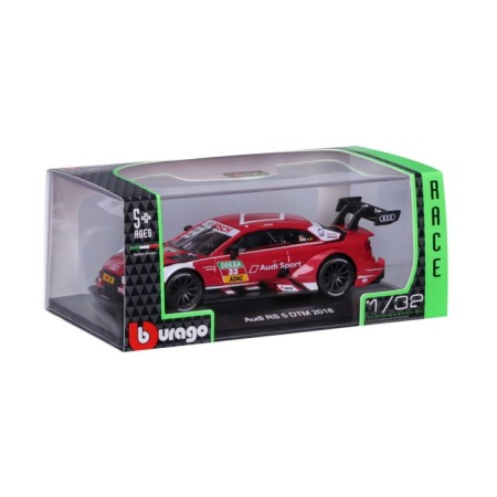 Racing machine BBURAGO AUDI SPORT RS 5 DTM 2018, DIE-CAST, 1:32, Red color-12