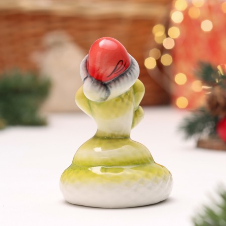 Souvenir "Snake with a hat", gzhel, glaze-2
