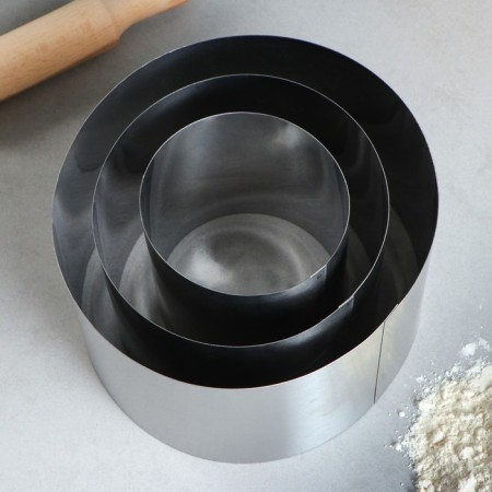 A set of baking forms and calculation "Circle", D-20, H-12 cm, 3 pcs-1