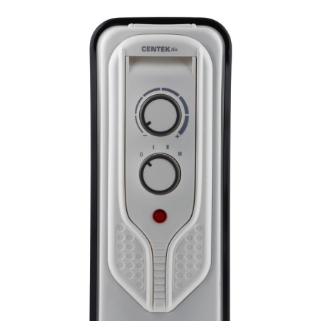 CENTEK CT-6206 heater, oil, floor, 2000 watts, 20 m², 9 sections, white-2
