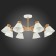 Ceiling EVOLUCE lamp. Sle103702-08. BUVE. 8x60 watts, E27, 85.5x85.5x37 cm, color light wood, white