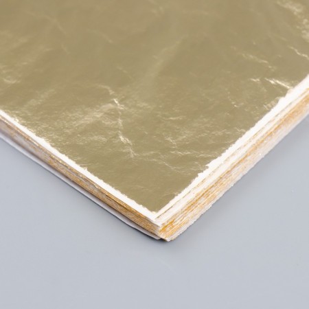 Potal for decorating a set of 100 sheets "gold" 14x14 cm-2