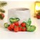 Figure pot "Snake with apples" color, 10x22cm
