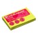 Block with a sticky edge paper 75x50 mm, Erichkrause "Neon", 100 sheets, yellow