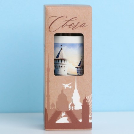 Candle in the Tobolsk flask, 8 x 3 cm-5
