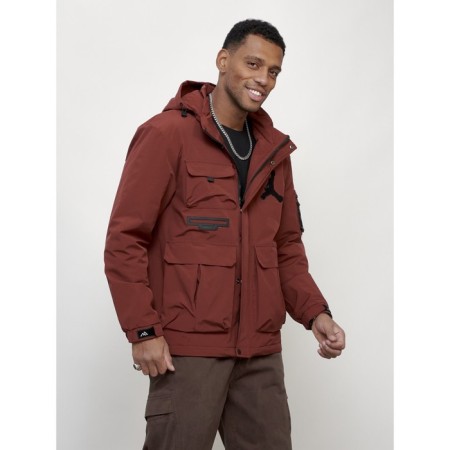Sports male jacket, size 58, burgundy color-2