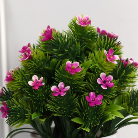 Bonsai in the pot "Fluffy Flower Bush" 8x16 cm, mix-1