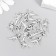 Decor for creativity Metal "Tyrannosavr" silver 2x1.1 cm