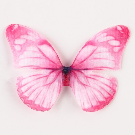 Decor for creativity "Butterfly", two -layer, set of 12 pcs., Size 1 pc. - 5 × 4 cm, pink color-3