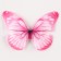 Decor for creativity "Butterfly", two -layer, set of 12 pcs., Size 1 pc. - 5 × 4 cm, pink color
