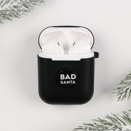 Case for wireless headphones for the New Year "Happy New Year", 5.5 x 4.7 cm-2