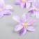 Budon on the leg for decoration "Lily Garden" purple 6.5x6.5 cm