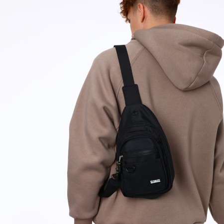 Backpack-sling, 17*8*30 cm, lightning department, 3 n/k, black-9