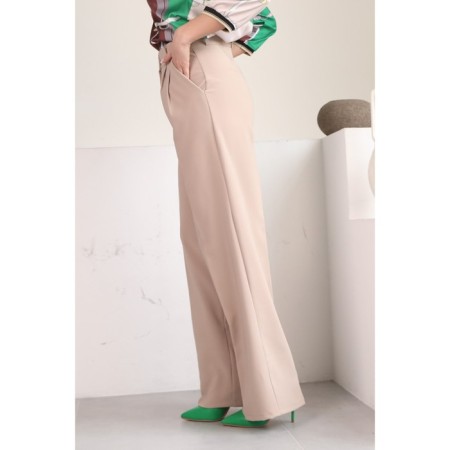 Female trousers, size 50, milk color-6