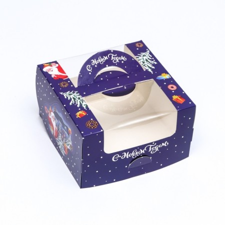 Bearbox under the Bento-Port with the New Year's Eve window, 14 x 14 x 8 cm-5