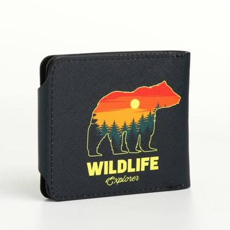 Wallet on the button, the color is black-1