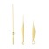 A set of 3 arrows for 58/72/77 mm watches, packing 10 pcs, gold