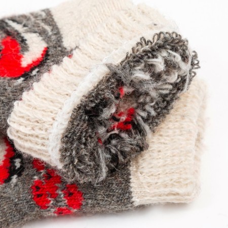 Nosk children's woolen "bullshit in the snow", gray color, size 12-2