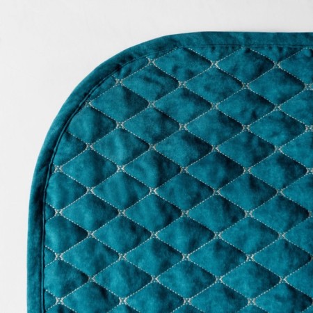 Bedspread with pillowcases "Tina", size 160x230 cm, turquoise color-3