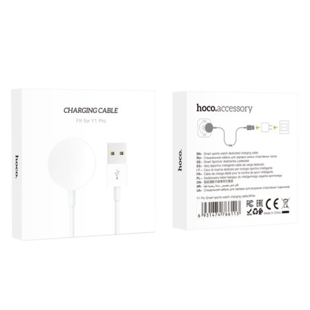 Hoco Y1 Pro smart watch cable, 80 cm, white-4
