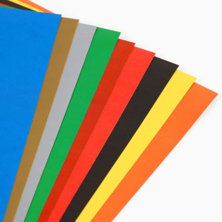 A4 Cold Heart Set: 10 liters of color unilateral cardboard + 16l color bilateral paper-3