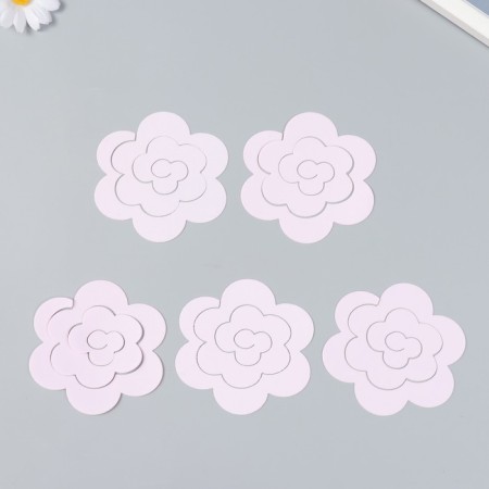 The workpiece of Foamiran "Flower Curly" 10x9.5 cm set 5 pcs. light pink-3