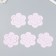 The workpiece of Foamiran "Flower Curly" 10x9.5 cm set 5 pcs. light pink