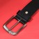 Male belt "Piz*Lin Ultra", leatherette, black color