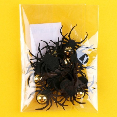 Spiders with gold, set 12 pieces-3