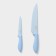 A set of kitchen utensils "Claud", 3 objects: 2 knives, vegetable cleaning of ceramics, blue color