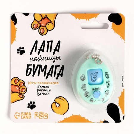 Игра «Камень, ножницы, бумага», цвета МИКС,на блистере-4