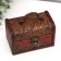 Casket wood chest with a “lush rose” handle 9.4x13.8x9.7 cm