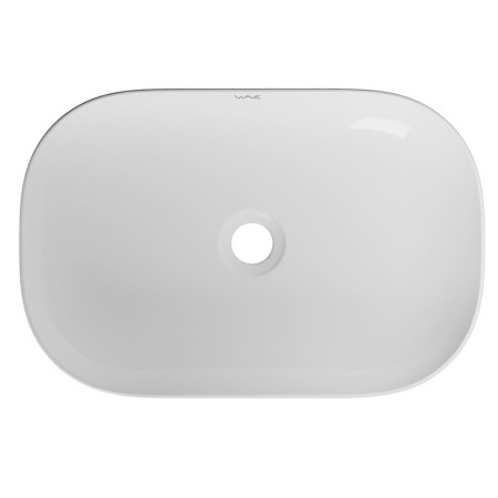 Haller shell Wave Slim, rectangular, white color, 61x40x14.5 cm-1