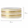 Adhesive Washi durles for decor with foil golden, 15 mm x 3 m (set 7 pcs) rice paper