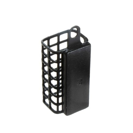 The feeder is steel, rectangular, 60 g-1