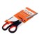 Office scissors 23.5 cm, plastic handles with rubber inserts