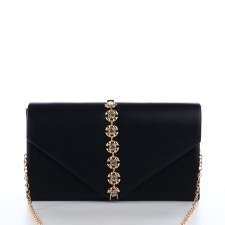 Female bag on a magnet, black color
