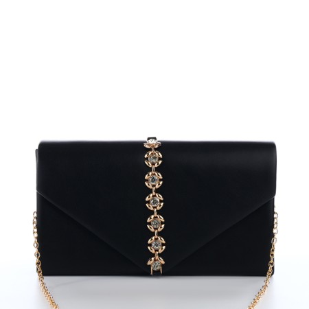 Female bag on a magnet, black color