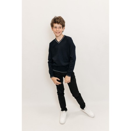 Jumper for boys, height 110-116 cm, dark blue color-3