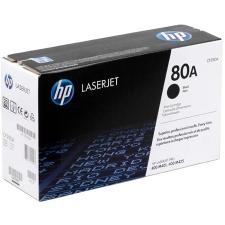 Toner Cartridge HP 80A CF280A Black for HP LJ Pro M401/M425 (2700-1