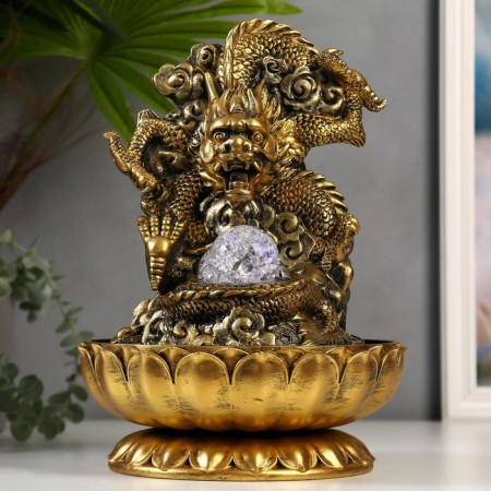 The desktop fountain from the network, the backlight "Golden Dragon" 32x23x23 cm