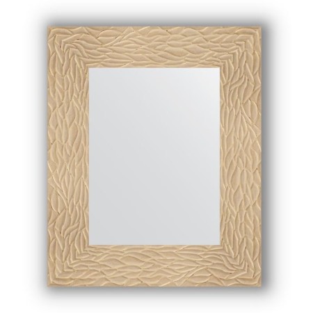 Mirror in the baguette frame - gold dunes 90 mm, 46 x 56 cm, evoForm