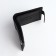 Men's purse on a magnet, a department for cards, coins, black color