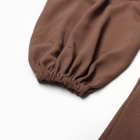 Women's dress MIST with a deep neckline river. 44, brown-9