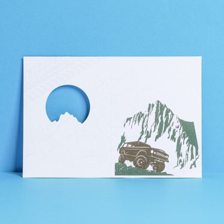 A postcard with a cutting element "I wish accomplishment", 11 × 15 cm-2