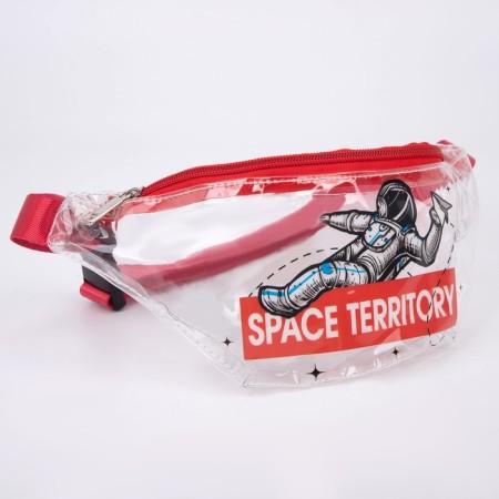 Board the waist "Cosmos" is transparent, the color is red-2