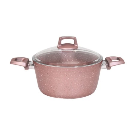 Pan with a lid of Oursson, pink gold 4.2l