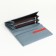 Women's wallet on magnets, blue color