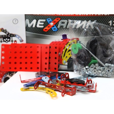 Metal designer "Mechanic", machine, 132 parts-7